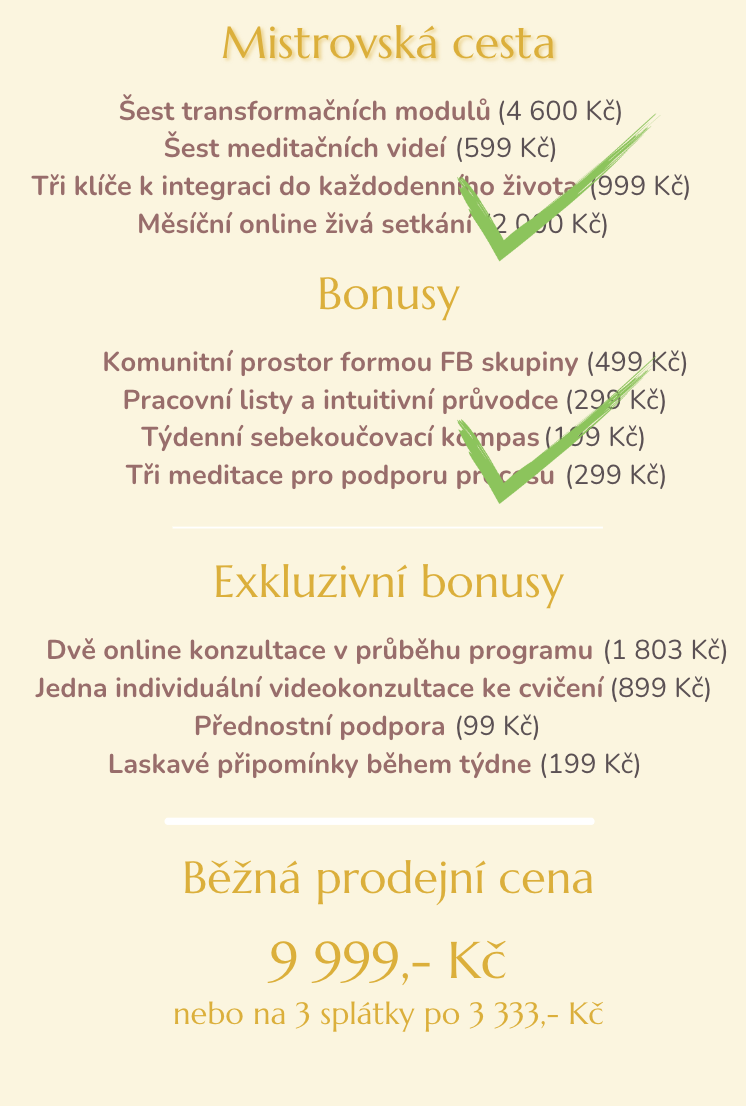 Stoupněte si do své síly - Mistrovská cesta